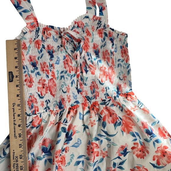 NWT Grace Karin Women's long floral Sleeveless Smocked dress.Size Small - Picture 5 of 11